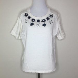 💵Hannah Short Sleeve Accent Shirt